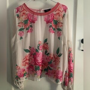 Vici floral printed top, size large